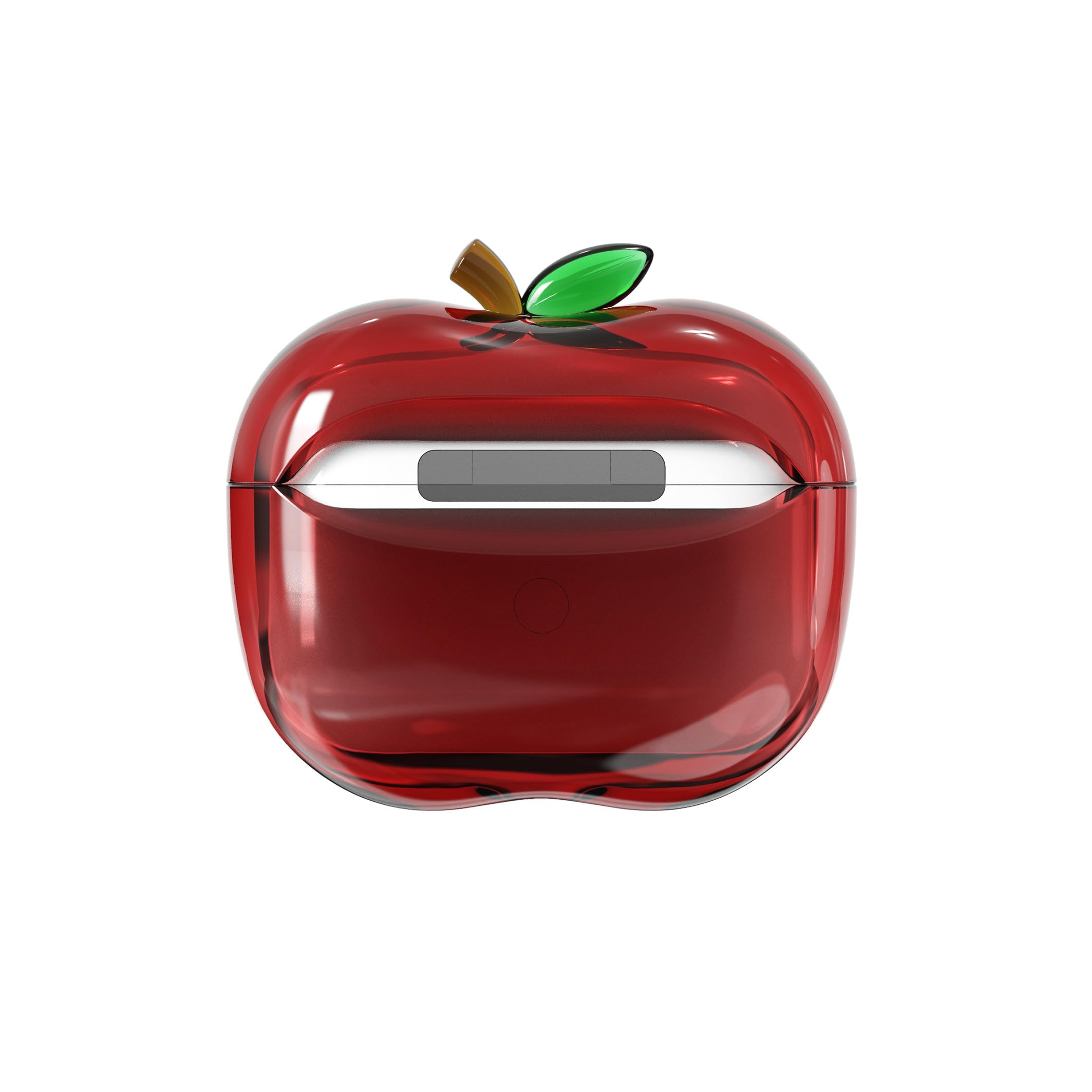 Amazon | AirPods Pro2/Pro 用 ケース 林檎 アップル 型 クリア 立体